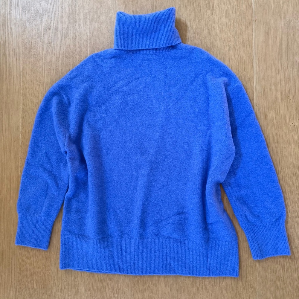 Zara Vibrant Blue Cowl Neck Sweater